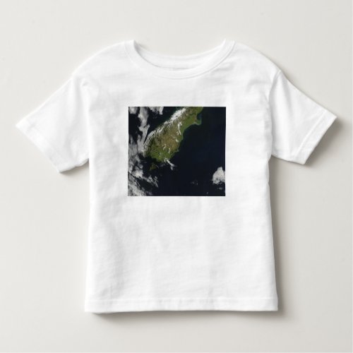 View of most of the South Island of New Zealand Toddler T_shirt