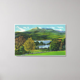 View of Mount Chocorua and Lake Canvas Print