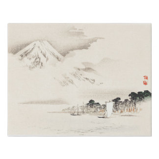 View of Mount Fuji by Kōno Bairei Faux Canvas Print