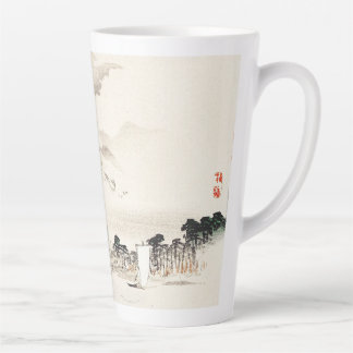 View of Mount Fuji by Kōno Bairei Latte Mug