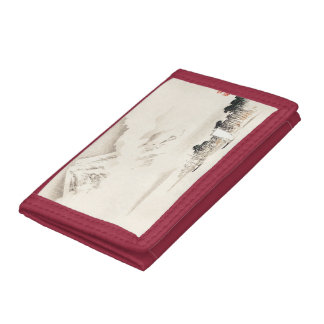 View of Mount Fuji by Kōno Bairei Tri-fold Wallet