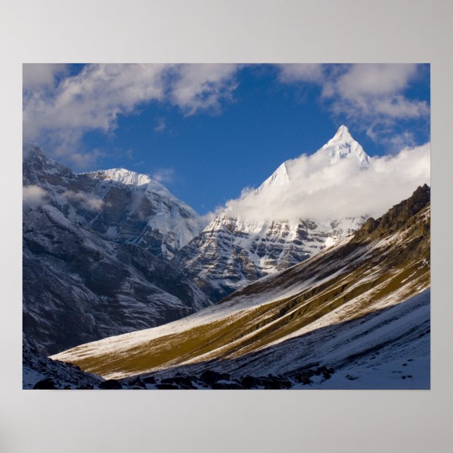 View of Mount Jichu Drake, Bhutan. Poster (Front)