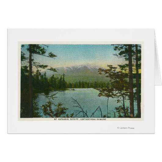 View of Mount Katahdin, Loftiest Peak in Maine (Front Horizontal)