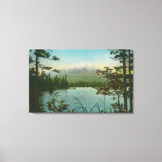 View of Mount Katahdin, Loftiest Peak in Maine Canvas Print (Front)