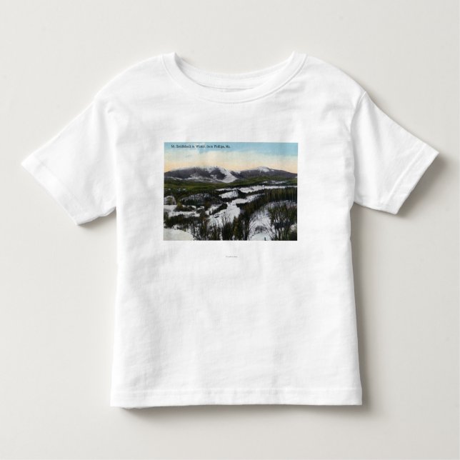 View of Mount Saddleback in the Winter Toddler T-shirt (Front)