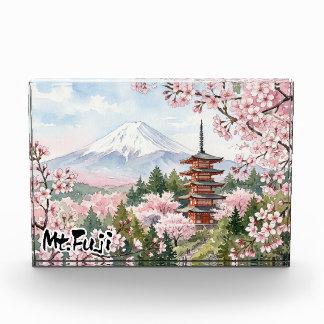 View of Mt. Fuji from Arakurayama Sengen Park Photo Block