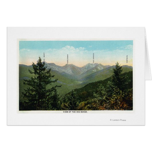 View of Mt. Marcy, Saddleback, Sawtooth Cards (Front Horizontal)