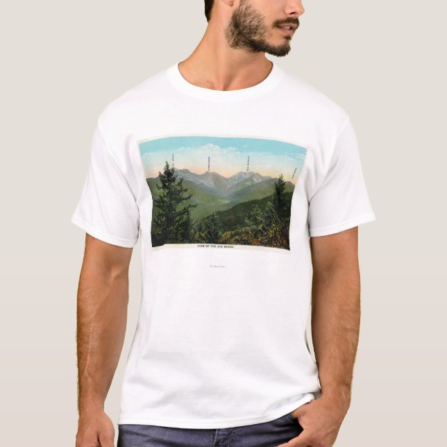View of Mt. Marcy, Saddleback, Sawtooth T-Shirt (Front)