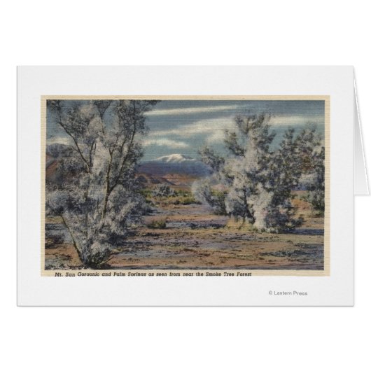 View of Mt. San Gorgonio & Palm Springs Cards (Front Horizontal)