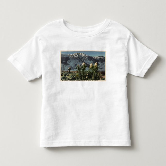 View of Mt. San Jacinto, Yucca Mohavensis Toddler T-shirt (Front)
