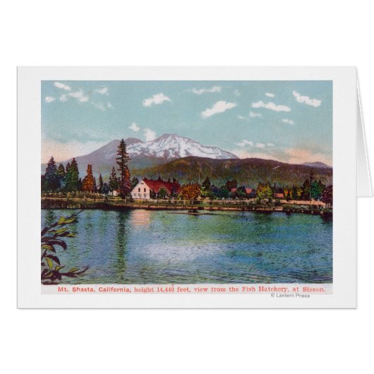 View of Mt. Shasta from the Fish Hatchery Cards (Front Horizontal)