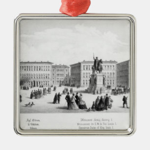 View of Munich, 1869 Metal Ornament