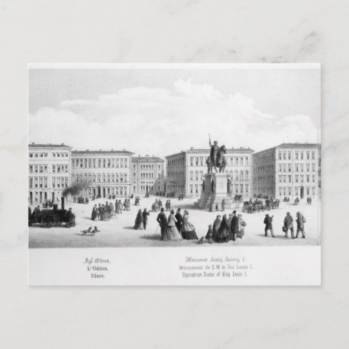 View of Munich 1869 Postcard