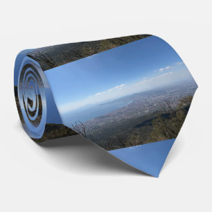 View Of Naples From Mount Vesuvius Photo Italy Neck Tie