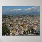 View of Naples, Italy Design Poster