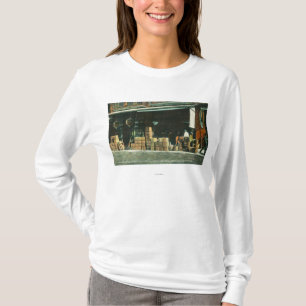 View of New Chinese Immigrants on Sidewalk T-Shirt