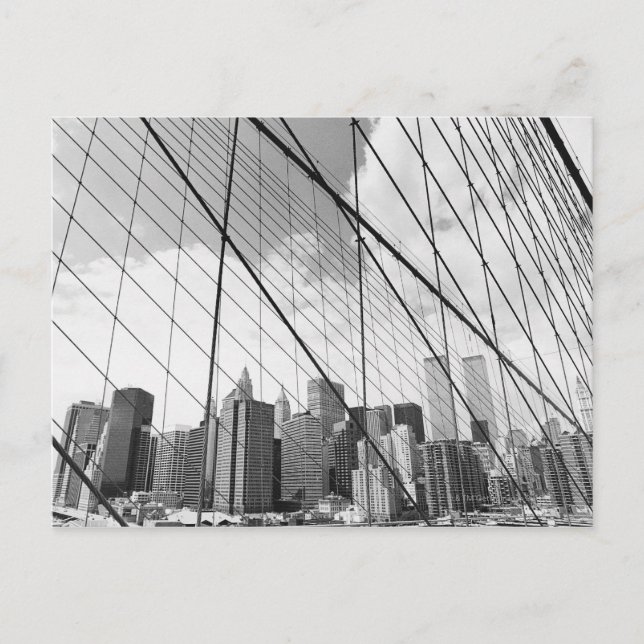 View of New York from Brooklyn Bridge Postcard (Front)
