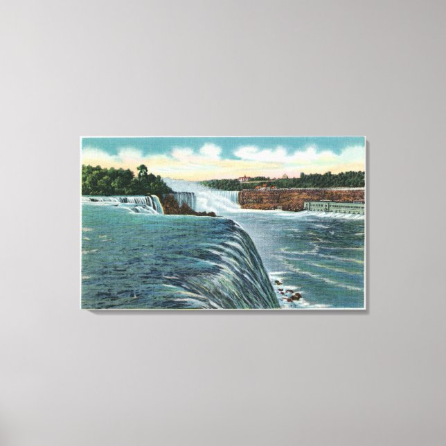 View of Niagara Falls from Prospect Point Canvas Print (Front)
