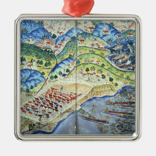 View of Nice, from the 'Suleymanname' Metal Ornament