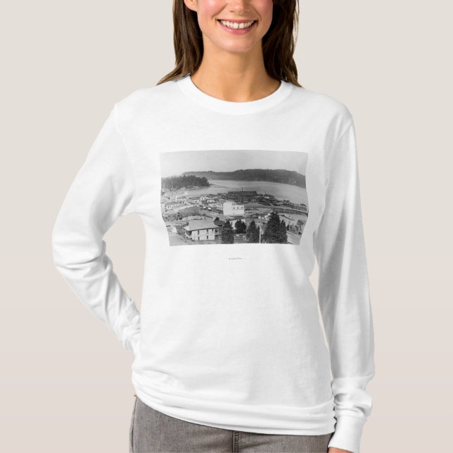 View of North Bend, Oregon Photograph T-Shirt (Front)