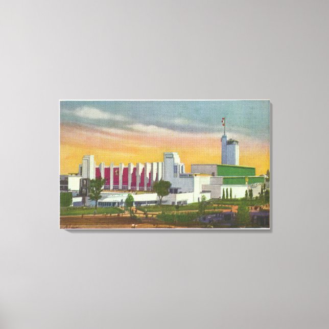 View of North Entrance, Hall of Science Canvas Print (Front)
