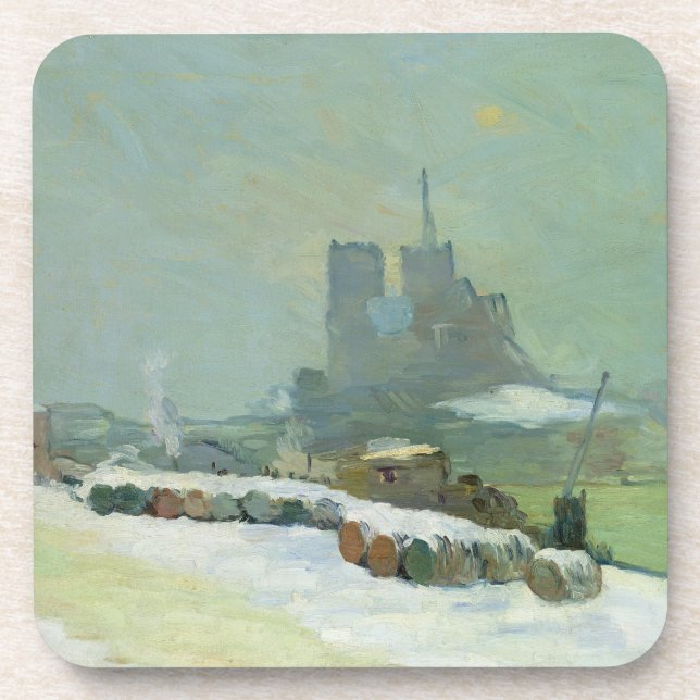 View of Notre Dame, 1894 (oil on canvas) Coaster (Front)
