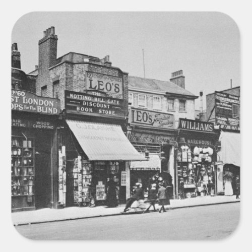 View of Notting Hill Gate c1913 Square Sticker