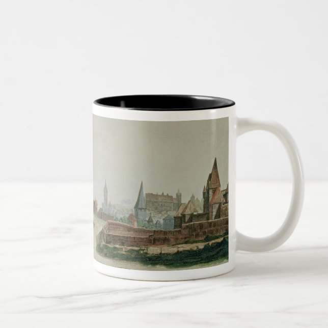 View of Nuremberg, 1496-97 Two-Tone Coffee Mug (Right)