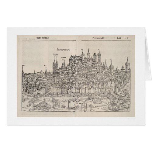 View of Nuremberg from Nuremberg Chronicle 1458