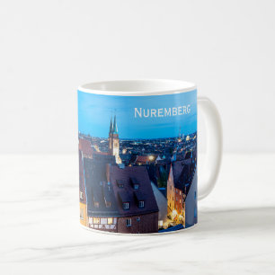 View of Nuremberg old town at night Coffee Mug
