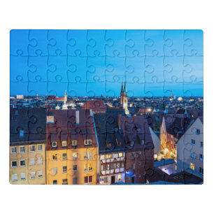 View of Nuremberg old town at night Jigsaw Puzzle