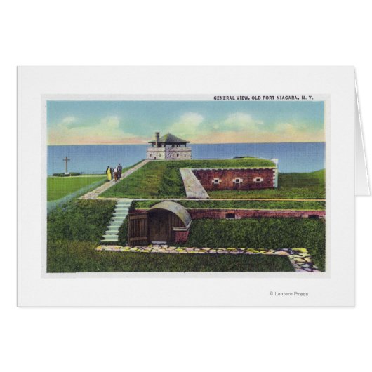 View of Officer Quarters in Old French Castle Cards (Front Horizontal)