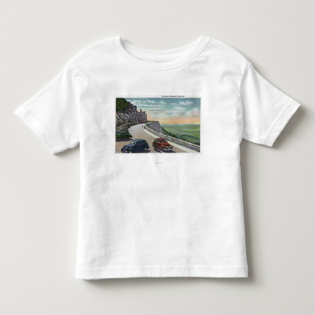 View of Old Cars on Whiteface Memorial Hwy Toddler T-shirt (Front)