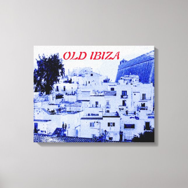 View of old Ibiza on Canvas Print (Front)