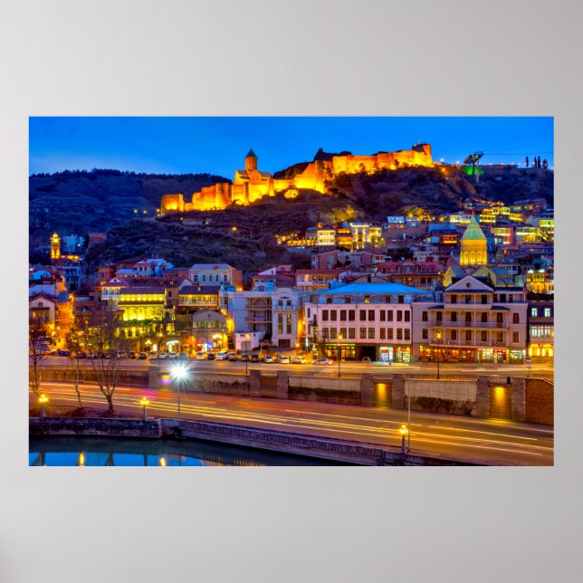 View of old Tbilisi Poster (Front)