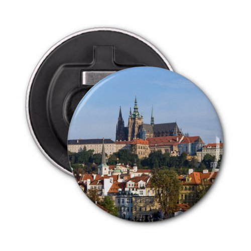 View of old town and Prague castle Czech Republic Bottle Opener