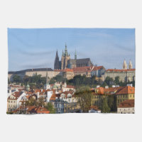 View of old town and Prague castle, Czech Republic