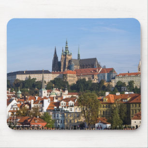 View of old town and Prague castle, Czech Republic Mouse Pad