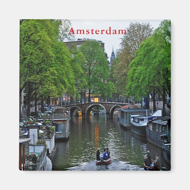 View of one of the Amsterdam canals. Magnet (Front)