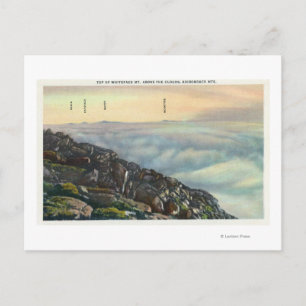 View of Other Adirondack Mts above the Clouds Postcard