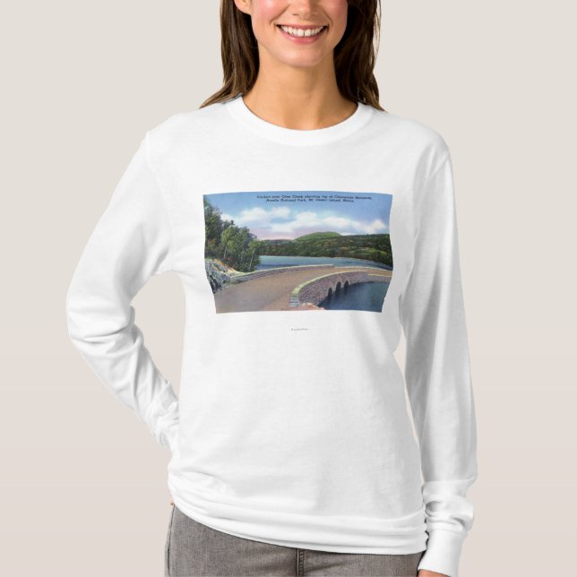 View of Otter Creek Viaduct, Champlain Mt. T-Shirt (Front)