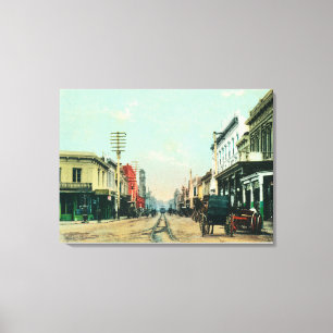 View of Pacific AvenueSanta Cruz, CA Canvas Print