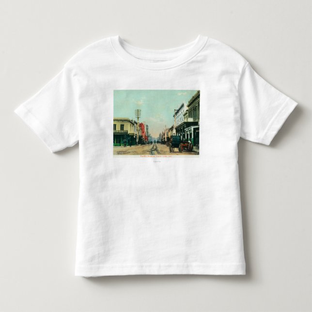 View of Pacific AvenueSanta Cruz, CA Toddler T-shirt (Front)