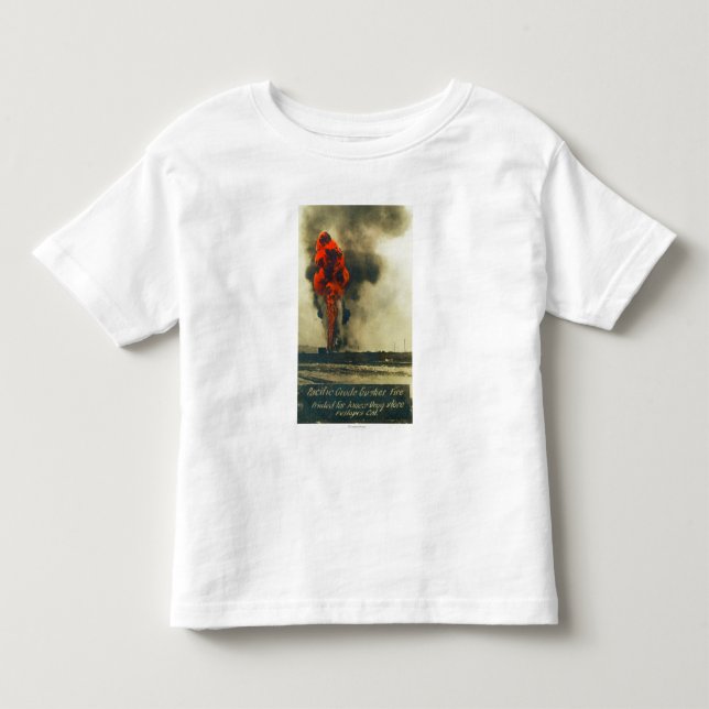 View of Pacific Crude Gusher FireFellows, CA Toddler T-shirt (Front)