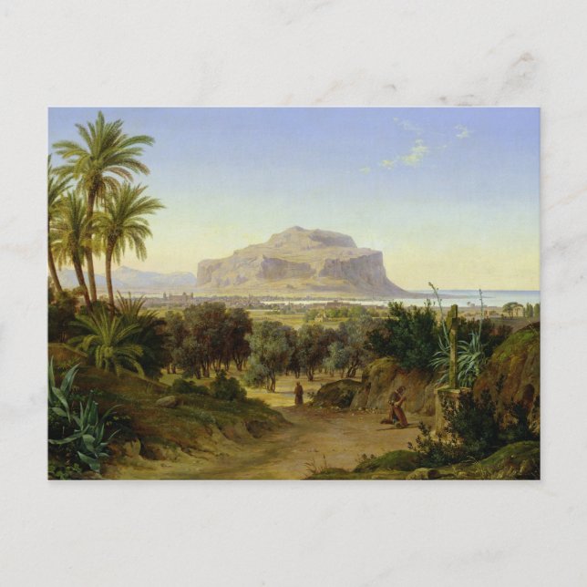 View of Palermo with Mount Pellegrino Postcard (Front)