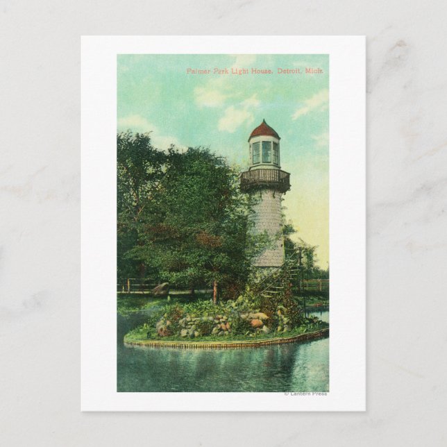 View of Palmer Park LighthouseDetroit, MI Postcard (Front)