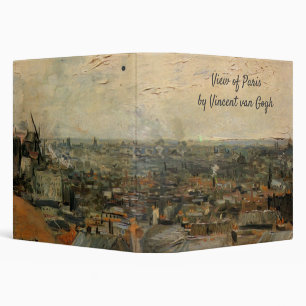 View of Paris from Montmartre by Vincent van Gogh 3 Ring Binder