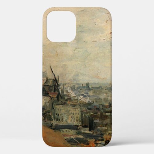 View of Paris from Montmartre by Vincent van Gogh iPhone 12 Case