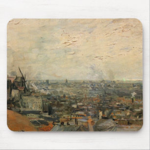 View of Paris from Montmartre by Vincent van Gogh Mouse Pad