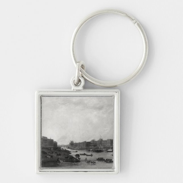 View of Paris from the Pont-Neuf, c.1800 Keychain (Front)